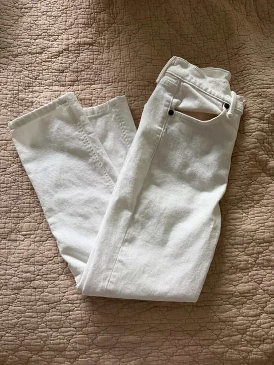 rag & bone Straight Leg White Jeans - Picture 4 of 13